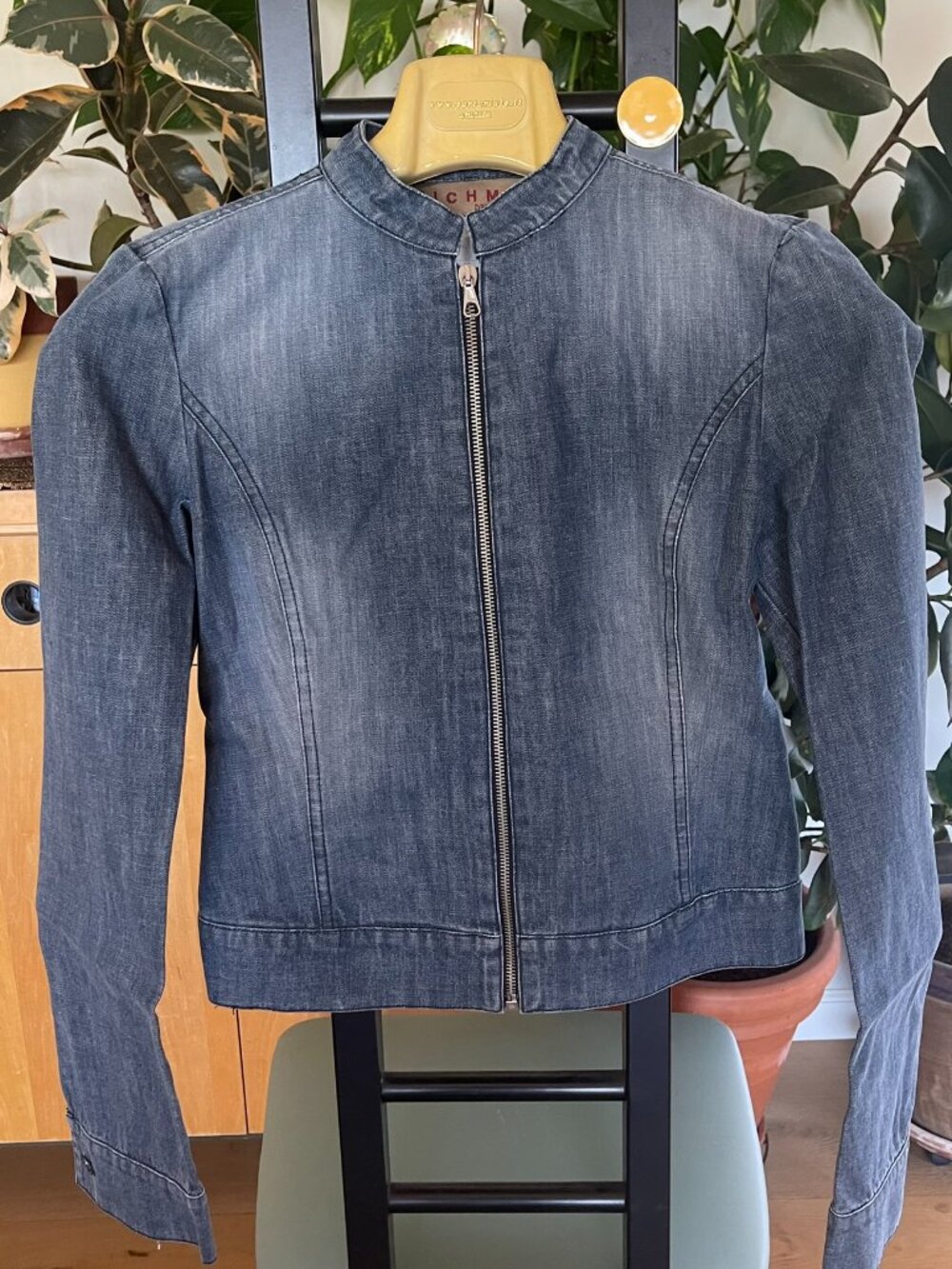 NWT Richmond Denim Jacket, Size 8, Made in Italy